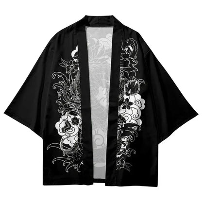 Japanese Anime Dragon 3D Print Kimono For Men And Women Street Retro Style Haori Loose Cardigan CosPlay  Beach Yukata Tops
