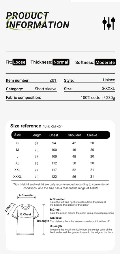Japanese Koi Harajuku Illustration Pattern T-Shirt Men Summer Casual T Shirt Soft Fashion Short Sleeve Loose Cotton Sportswear